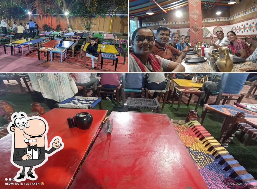 Take a seat at one of the tables at Maru Gamdu