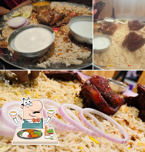 Biryani at Arabian Nights Mandi lounge
