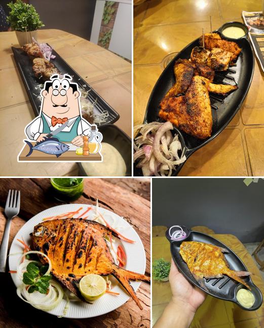 Grilled salmon at 360° Barbecue Cafe & Chinese Restaurant