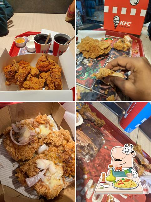 Fried chicken at KFC