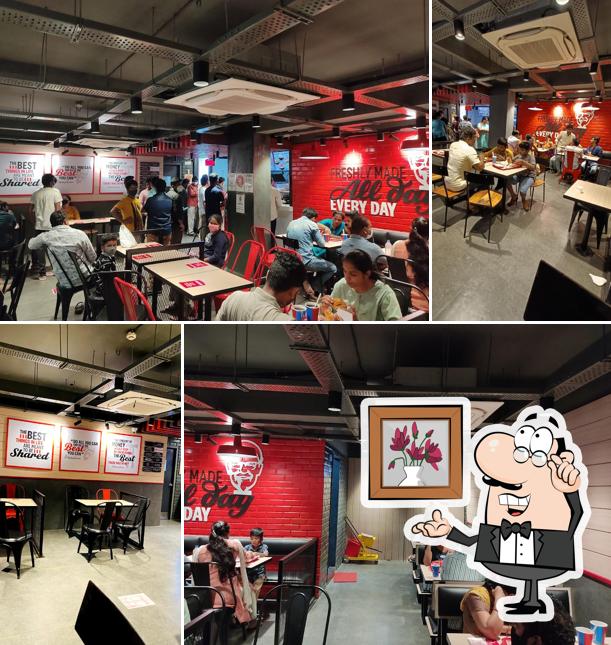 The interior of KFC