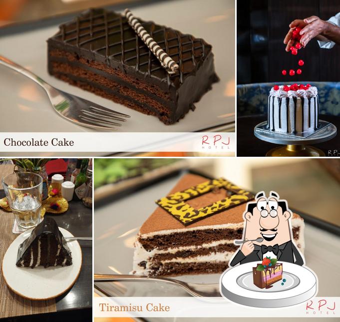Chocolate cake at Hot and crusty cafe