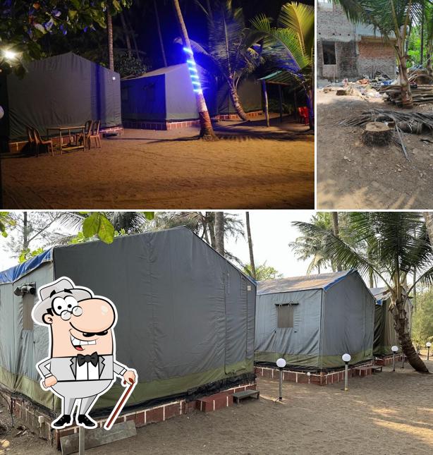 The outside part is an important feature of PARADISE By Anandi Beach Resort Shrivardhan Beach