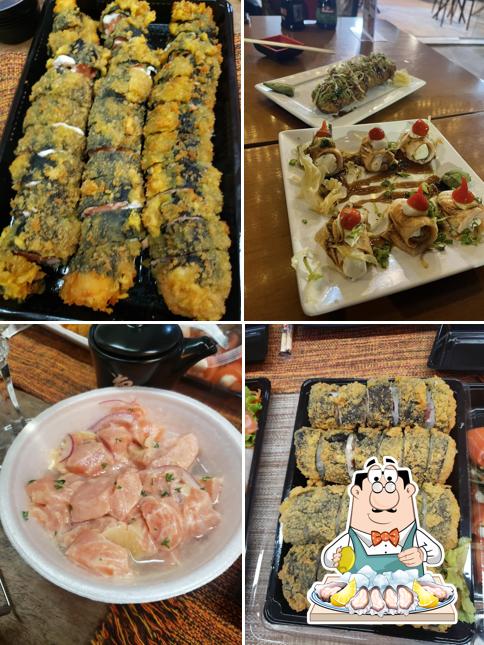 Ostras em Yana sushi