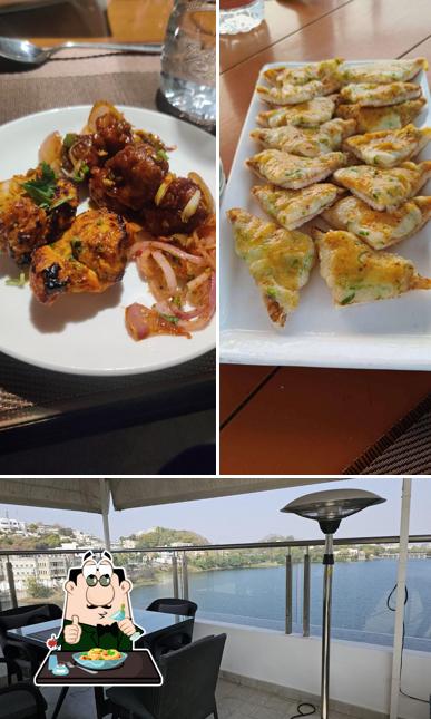 The picture of food and interior at AmBar