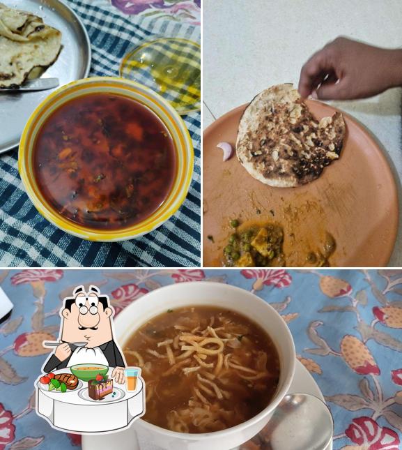 Hot and sour soup at Hunter's Den Veg and Non Veg Restaurant, Karwar