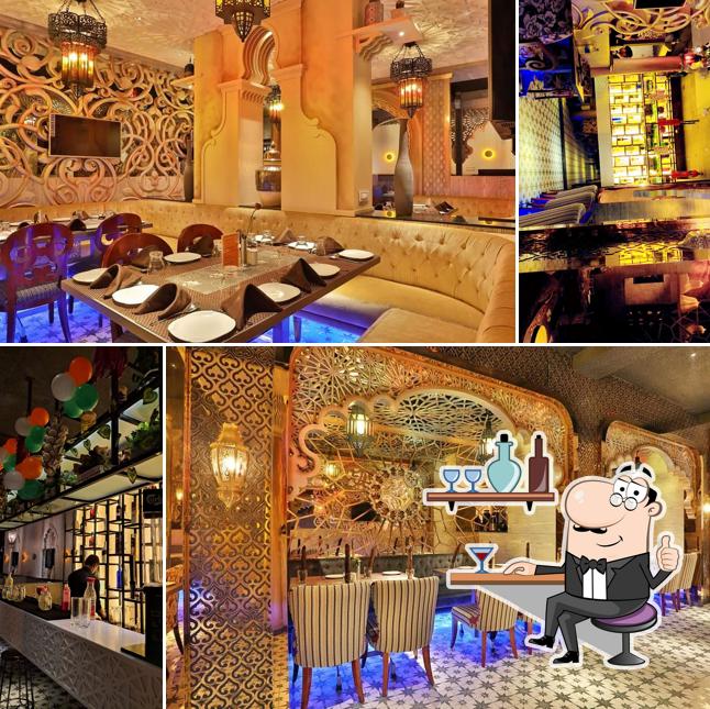 Take a seat at one of the tables at Masala Cabana