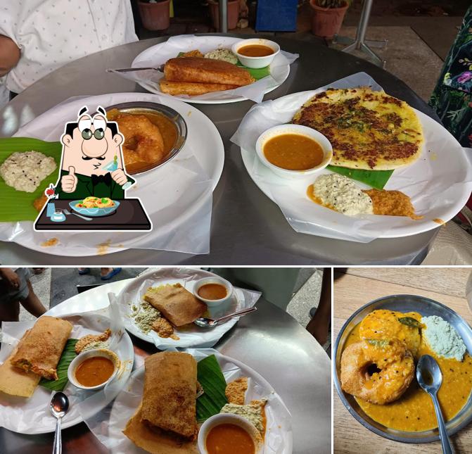 Food at Mani's Cafe