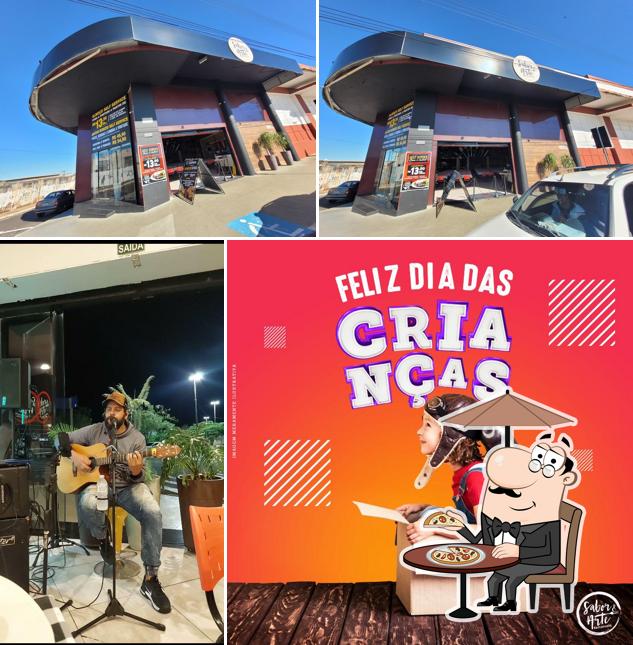 A Sabor & Arte Restaurante e Pizzaria se destaca pelo exterior e interior
