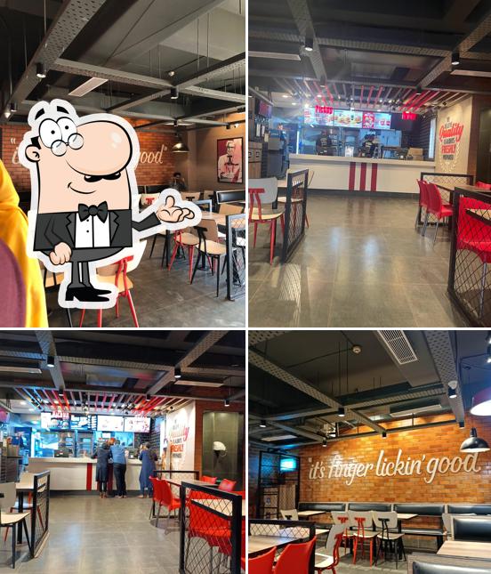 The interior of KFC