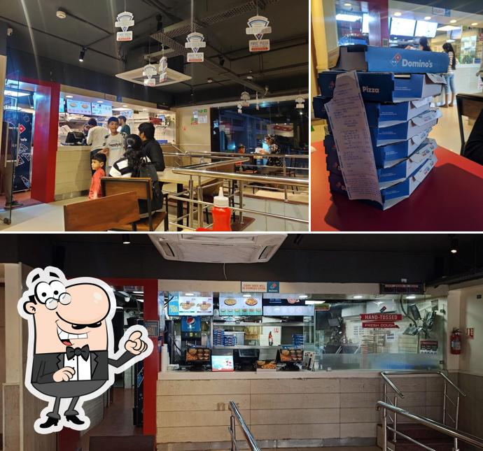 The interior of Domino's Pizza Pimple Nilakh, Pune