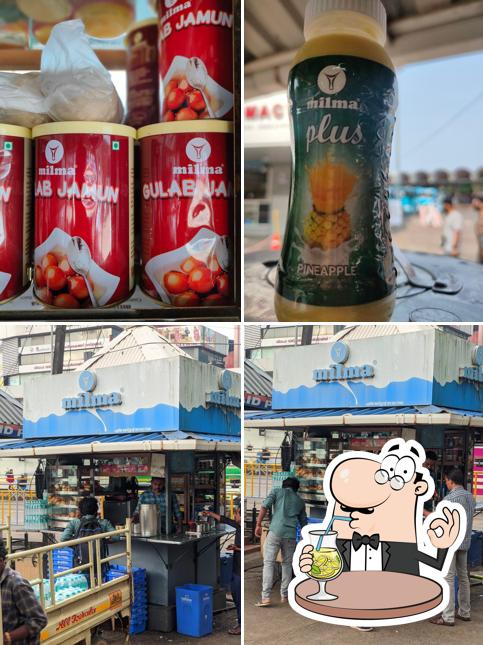 Among various things one can find drink and interior at Milma Coffee Stall