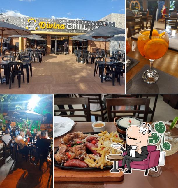Veja imagens do interior do Divina Grill & Pizza