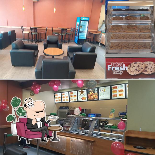 The interior of Subway