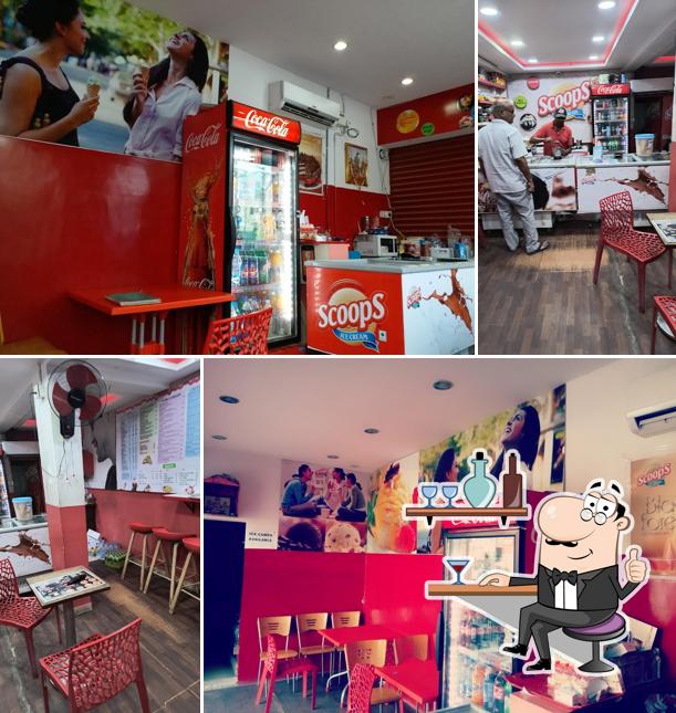 Check out how Scoops Ice Cream looks inside