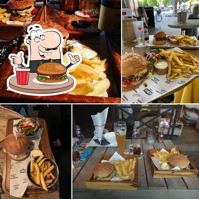 Essayez un hamburger à Grand Café Samen