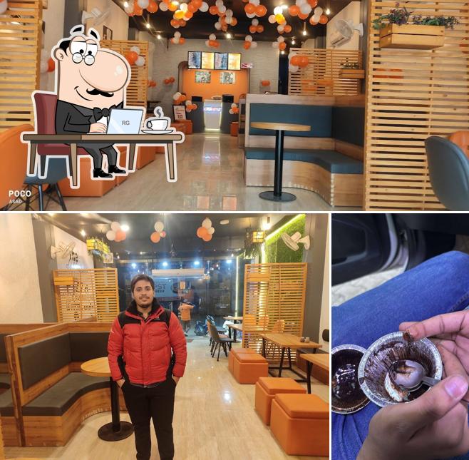 Take a look at the picture displaying interior and food at DONEST PIZZA
