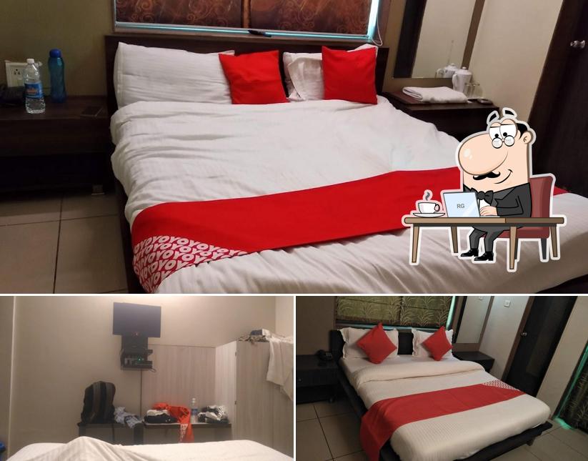 The interior of Ravi Raj Hotel