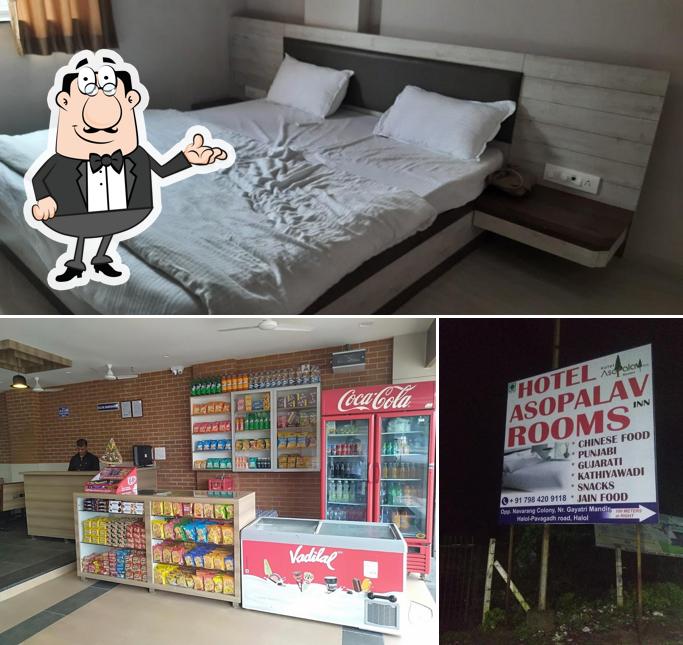 The interior of Hotel Asopalav Inn