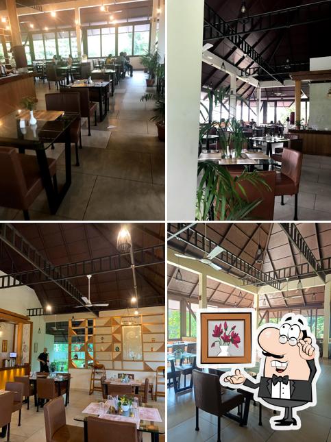 The interior of The Green House Restaurant