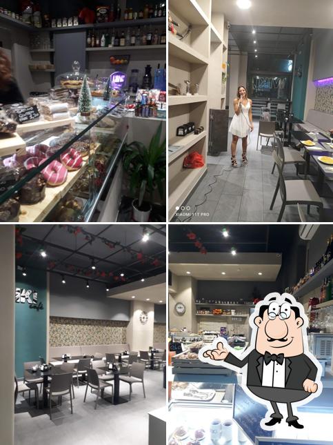 Gli interni di Wiki Cafè
