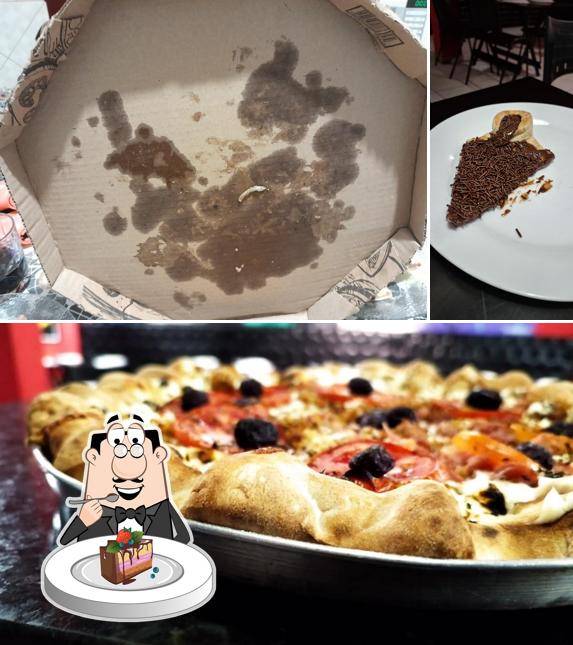 Bolo de chocolate em Pizzaria Hot Sorocaba