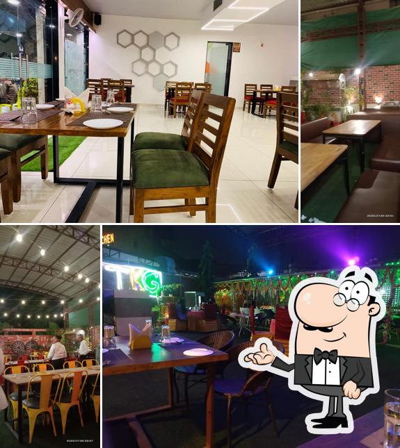 Take a seat at one of the tables at The Kitchen Garden