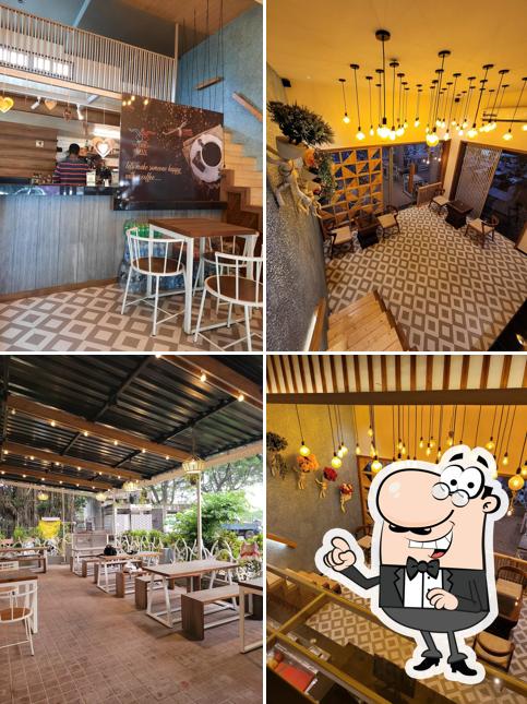 The interior of CAFE DAN