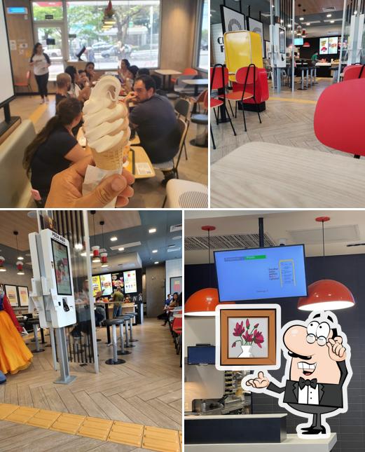 O interior do McDonald's
