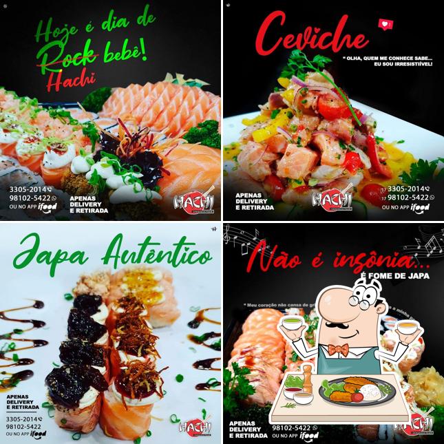 Platos en Hachi Japanese Food Rio Preto