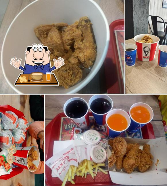 Fried chicken at KFC
