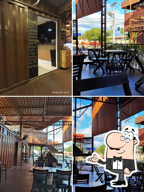 O interior do Maktub Gastronomia