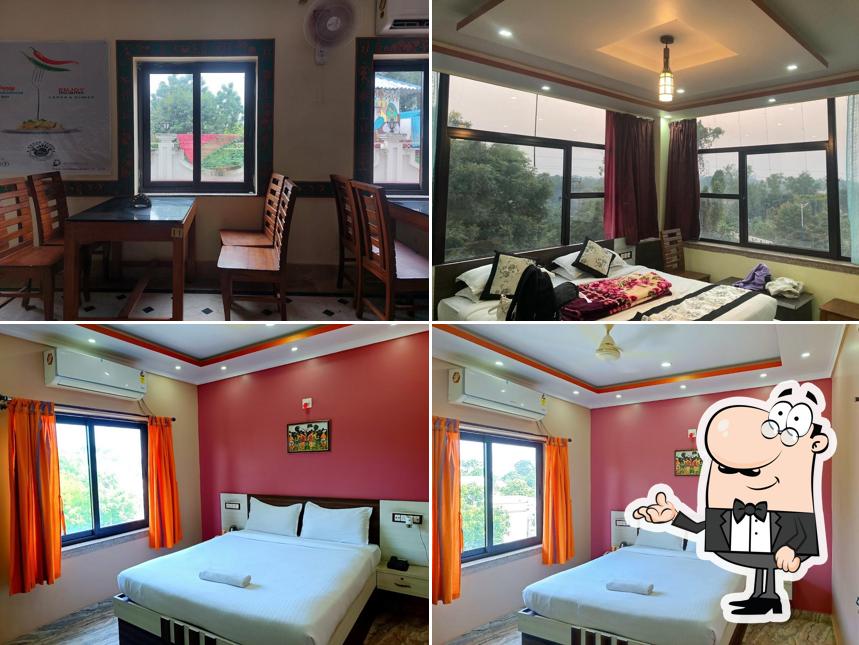 The interior of Sonartaree Hotel and restaurant Santiniketan