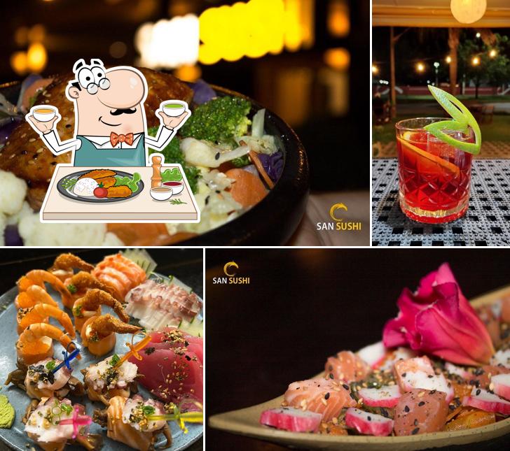 Platos en San Sushi