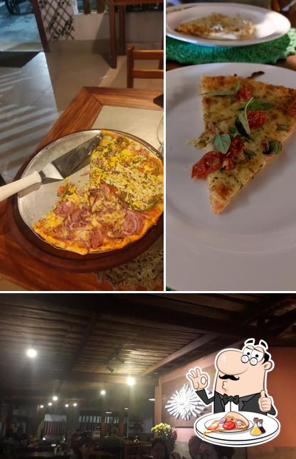 Escolha diferentes tipos de pizza