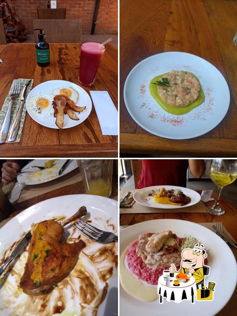Costeletas de porco em Restaurante Manero restaurante