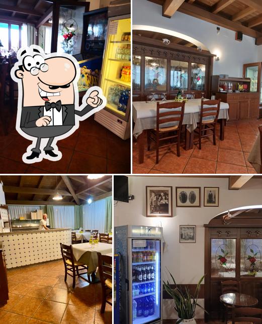 Gli interni di Là di Fulin Ristorante Pizzeria