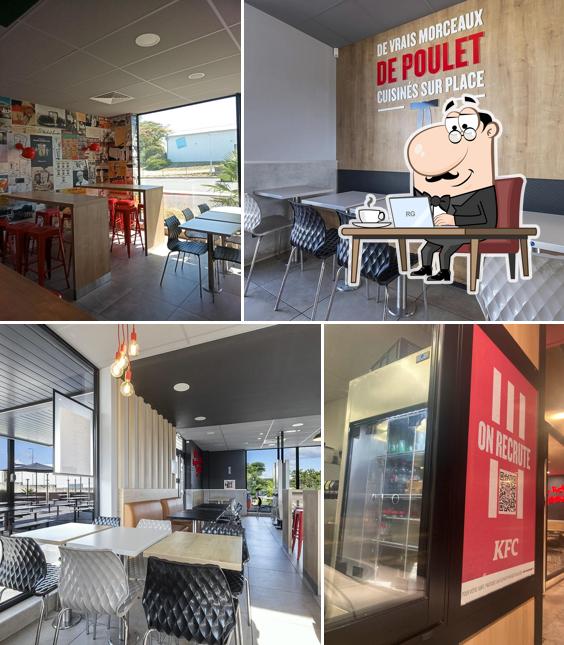 L'intérieur de KFC Saintes