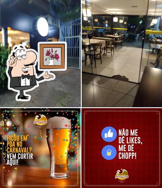 O interior do Bier Stube