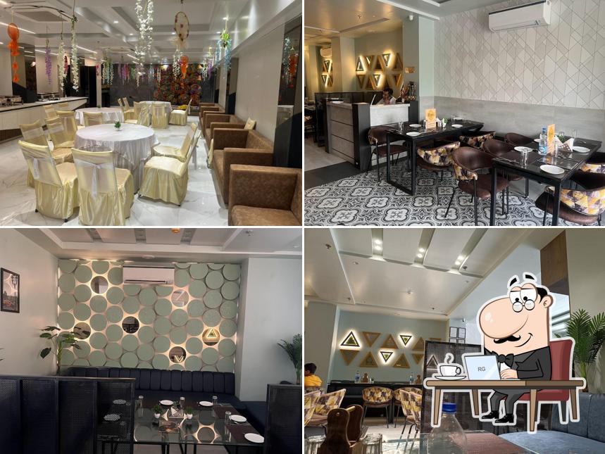 The interior of Tea Spoon Restro and Cafe is a beautiful admospier