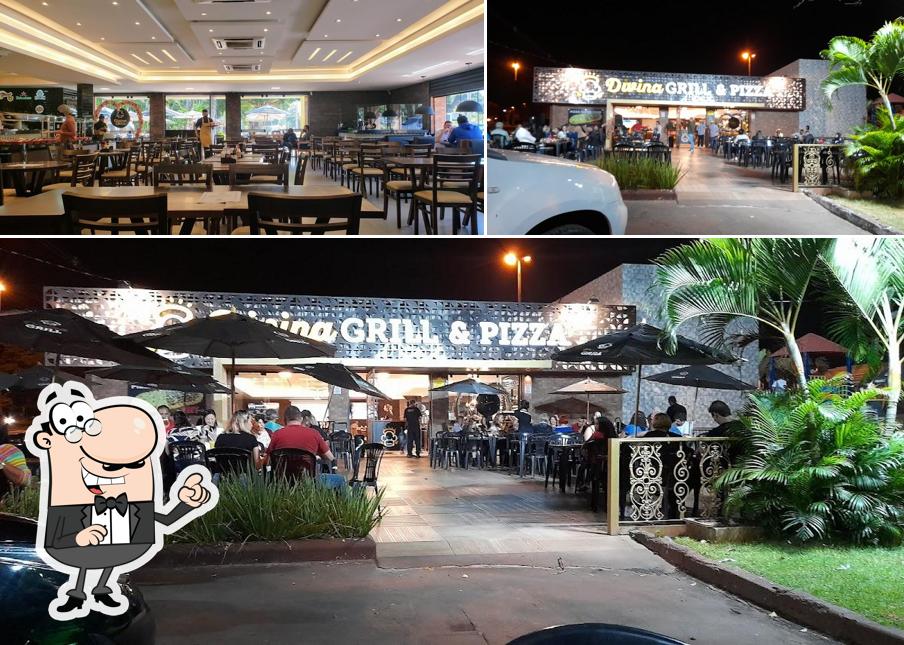 Veja imagens do interior do Divina Grill & Pizza