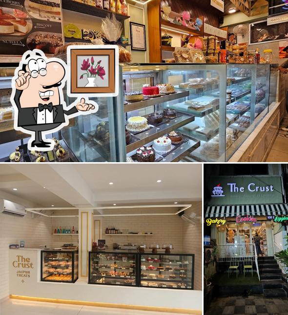 The interior of The Crust Eggless Bakery - C Scheme, Jaipur