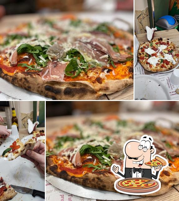 A Pizzeria Gastronomia La Sfiziosa, puoi prenderti una bella pizza