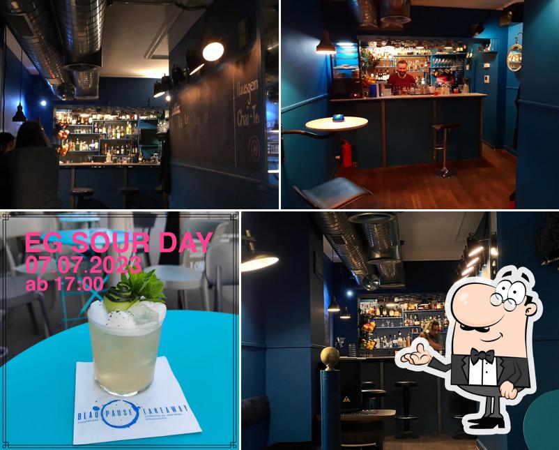 Dai un'occhiata agli interni di Blaupause - Cocktailbar