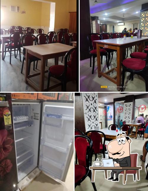 The interior of Indian coffee house Rewa