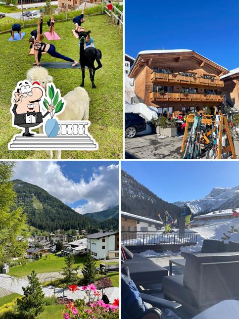 Vous pouvez prendre un bol d'air frais dans l'espace ouvert de Aurelio Hotel & Chalet Lech