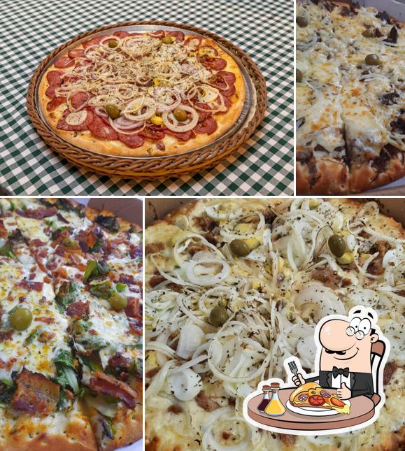 Consiga pizza no Pizzaria Rabonni