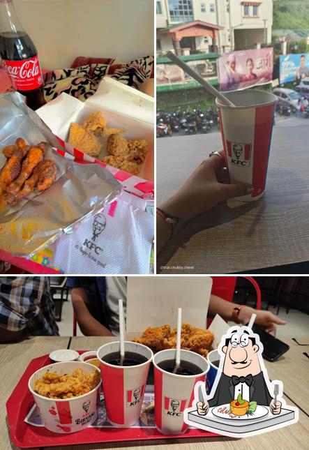 Fried chicken at KFC