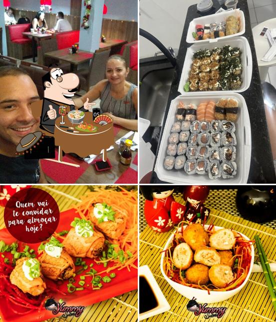 Comida em Yummy Sushi Bar e Temakeria
