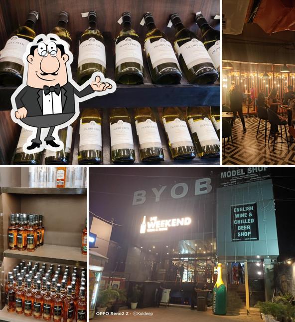 Take a seat at one of the tables at The Weekend Wine & More BYOB